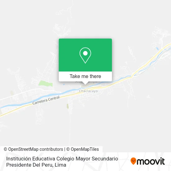 Institución Educativa Colegio Mayor Secundario Presidente Del Peru map