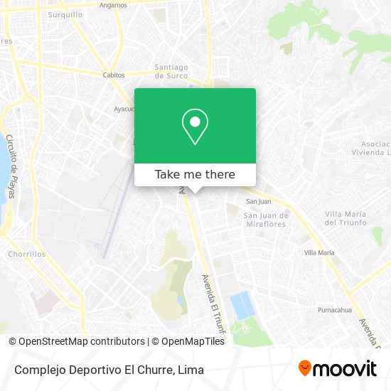 Complejo Deportivo El Churre map