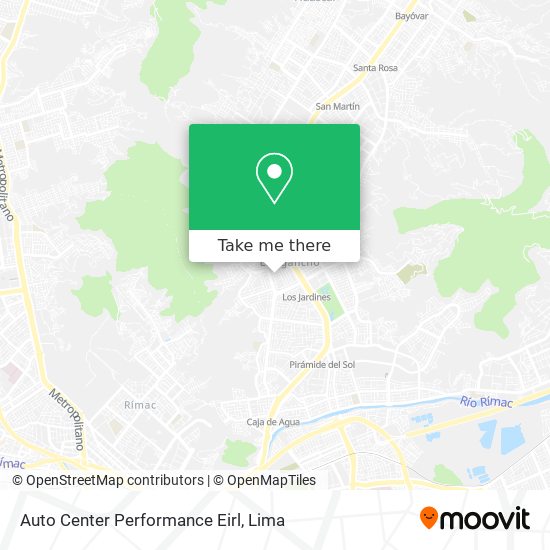 Auto Center Performance Eirl map