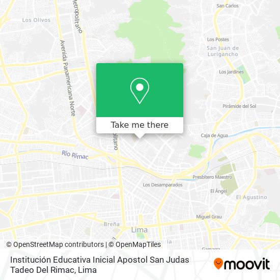 Institución Educativa Inicial Apostol San Judas Tadeo Del Rimac map