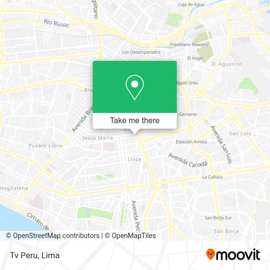 Tv Peru map