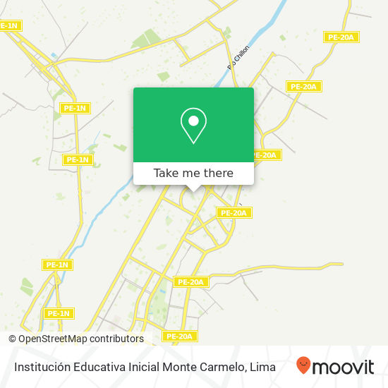 Institución Educativa Inicial Monte Carmelo map