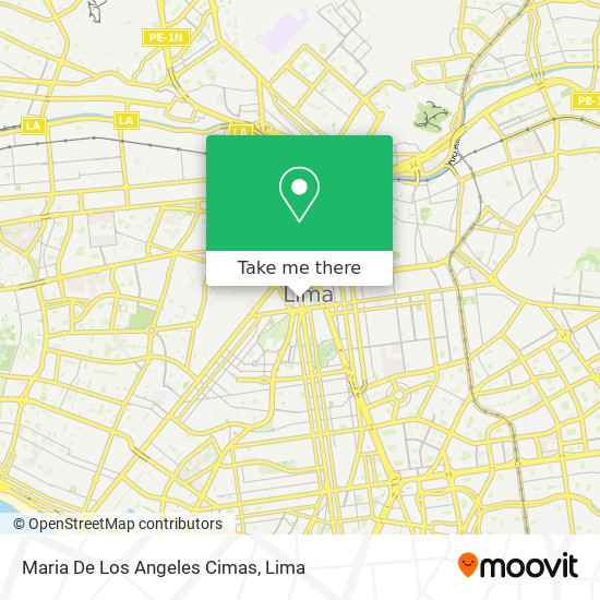 Maria De Los Angeles Cimas map