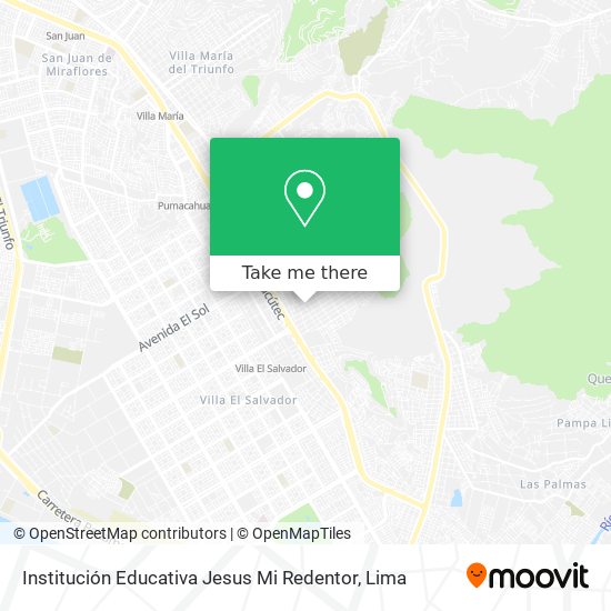 Mapa de Institución Educativa Jesus Mi Redentor