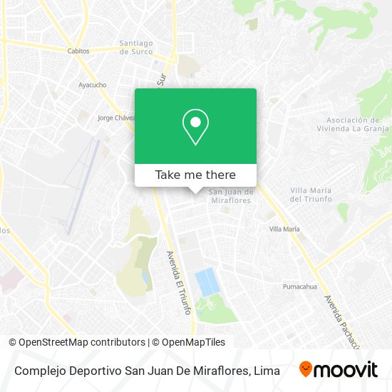 Complejo Deportivo San Juan De Miraflores map