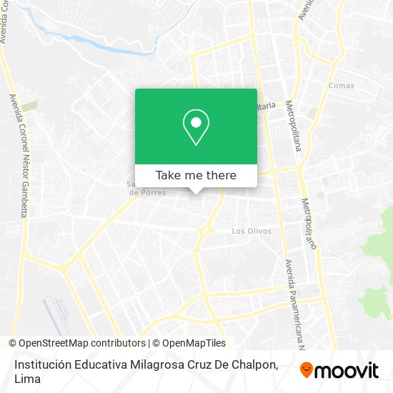 Institución Educativa Milagrosa Cruz De Chalpon map