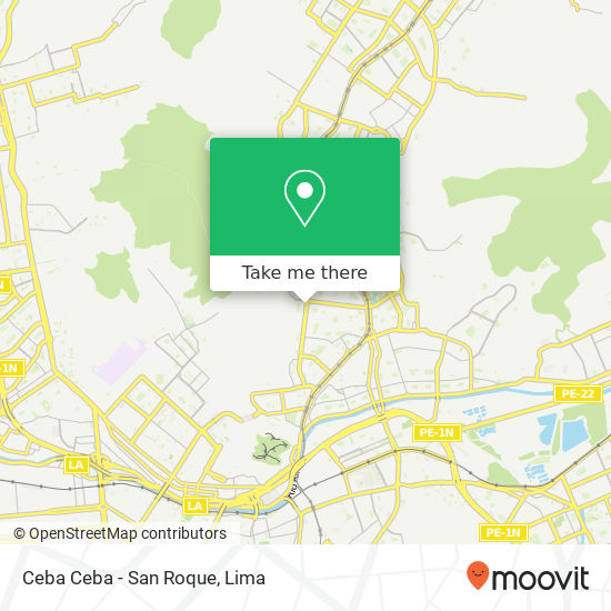 Ceba Ceba - San Roque map