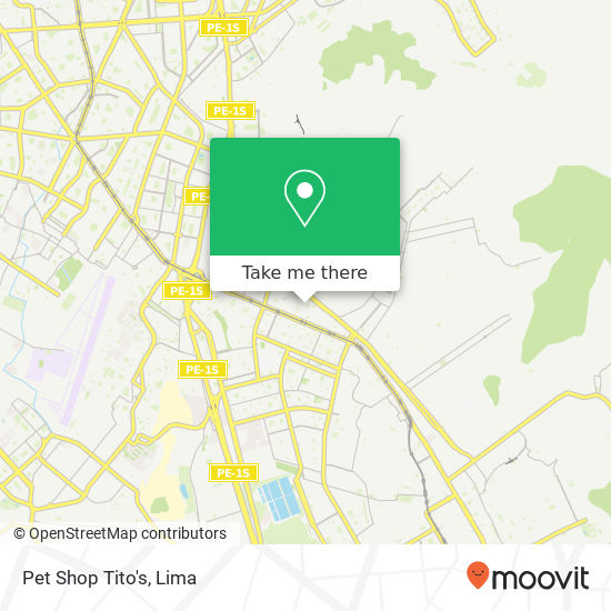 Pet Shop Tito's map