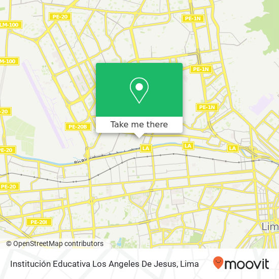 Mapa de Institución Educativa Los Angeles De Jesus