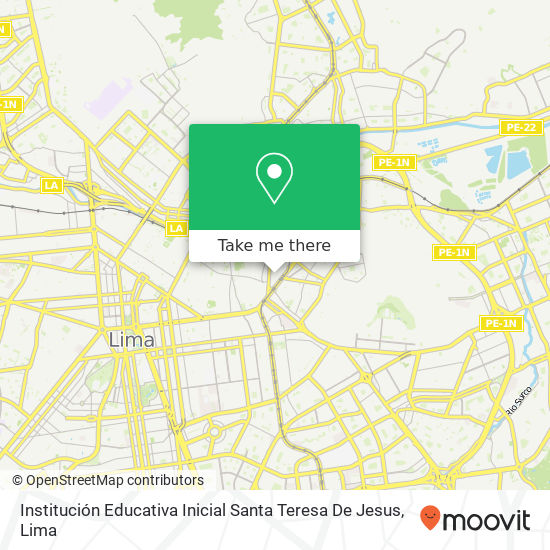 Institución Educativa Inicial Santa Teresa De Jesus map