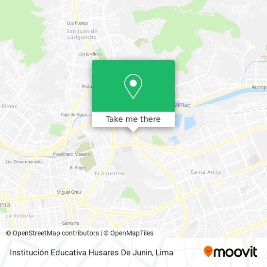 Institución Educativa Husares De Junin map
