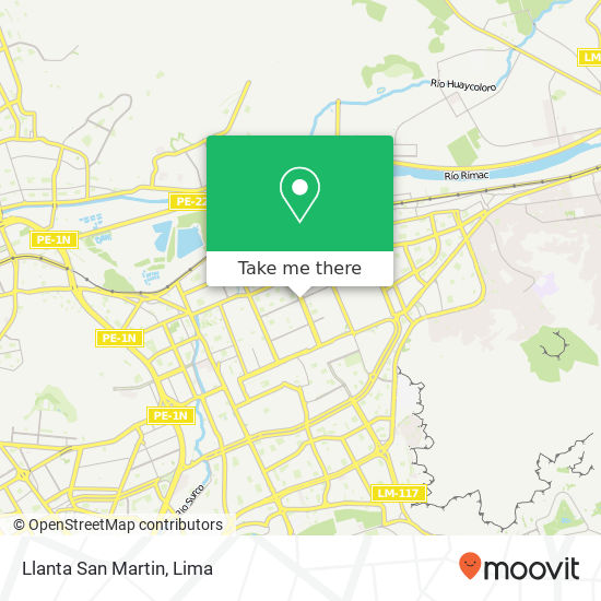 Llanta San Martin map