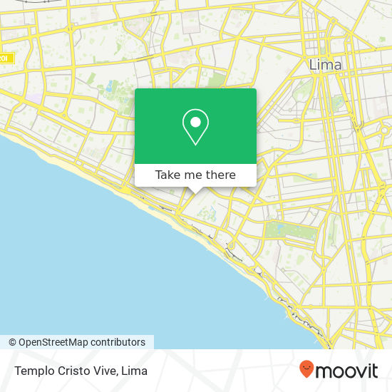 Mapa de Templo Cristo Vive