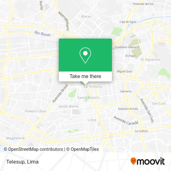 Mapa de Telesup