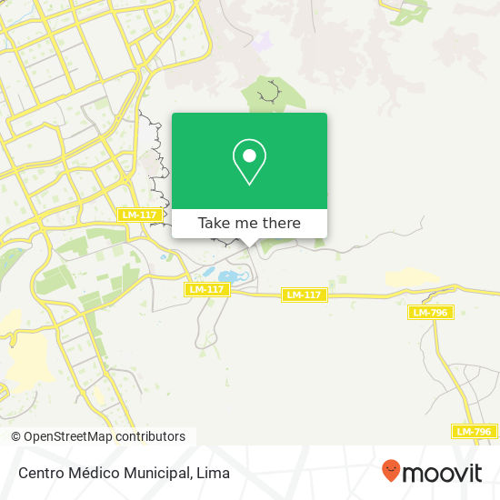 Mapa de Centro Médico Municipal