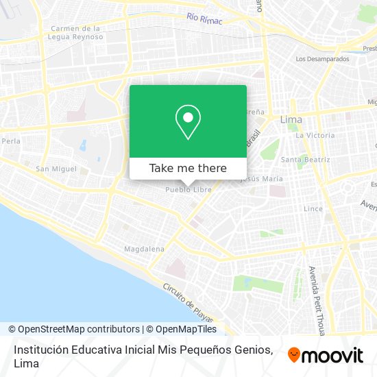 Institución Educativa Inicial Mis Pequeños Genios map