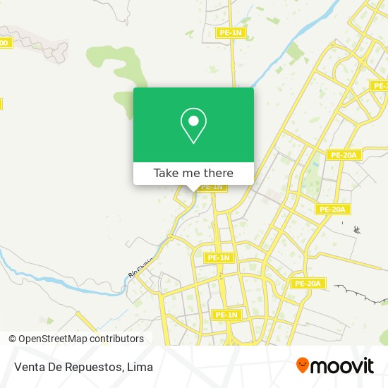 Venta De Repuestos map