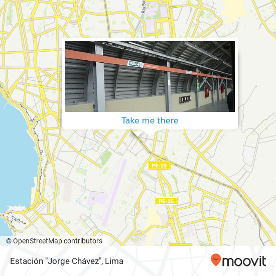 Mapa de Estación "Jorge Chávez"