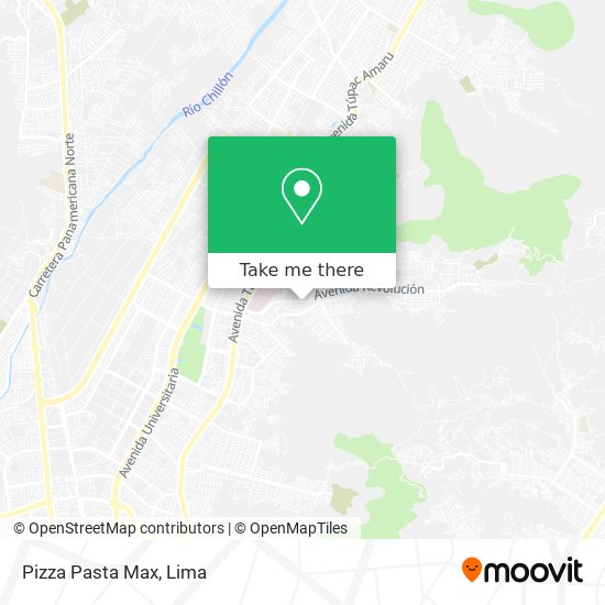 Mapa de Pizza Pasta Max