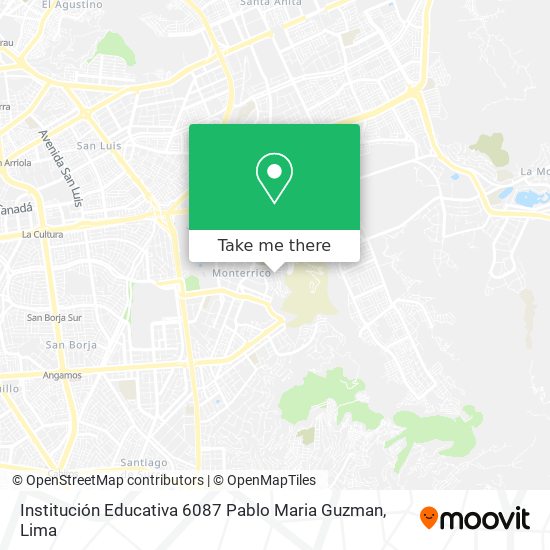 Institución Educativa 6087 Pablo Maria Guzman map