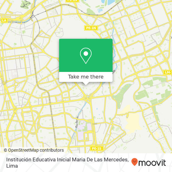 Institución Educativa Inicial Maria De Las Mercedes map