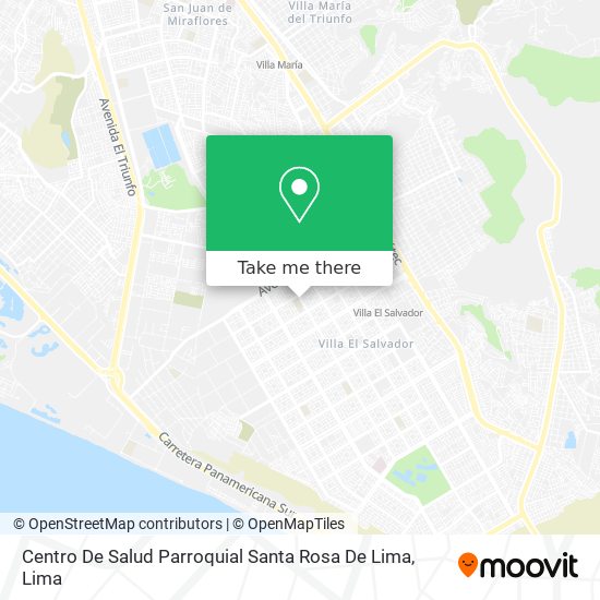 Mapa de Centro De Salud Parroquial Santa Rosa De Lima