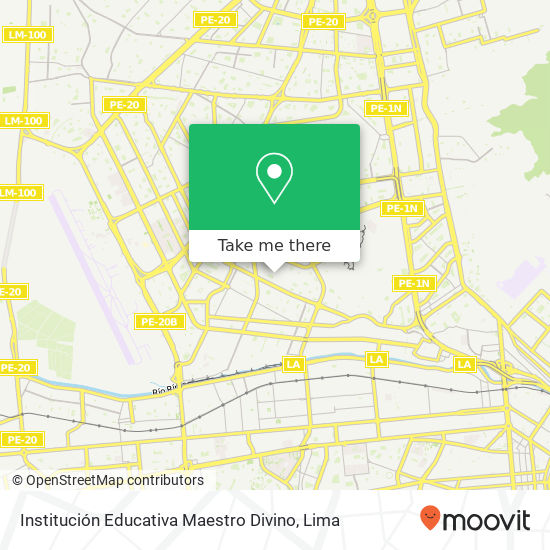 Institución Educativa Maestro Divino map