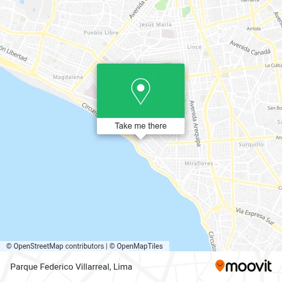 Parque Federico Villarreal map