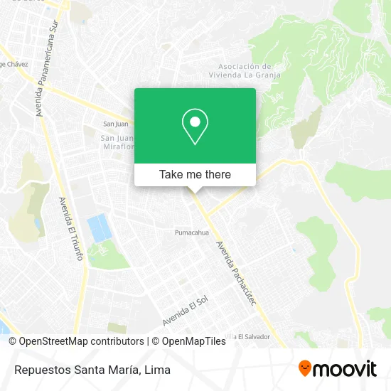 Repuestos Santa María map