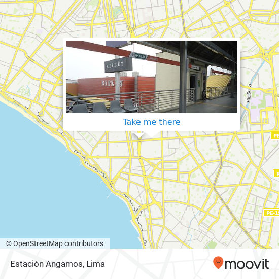 Estación Angamos map