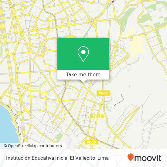 Institución Educativa Inicial El Vallecito map