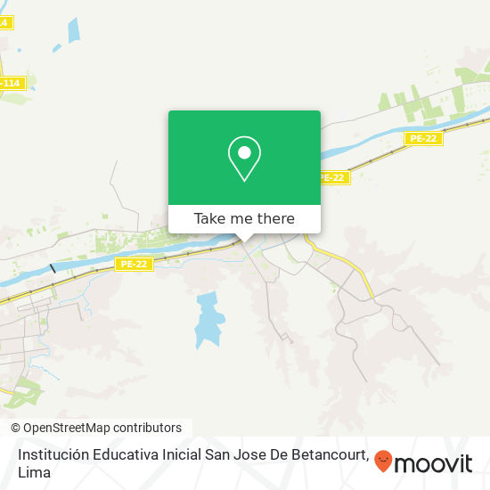 Institución Educativa Inicial San Jose De Betancourt map