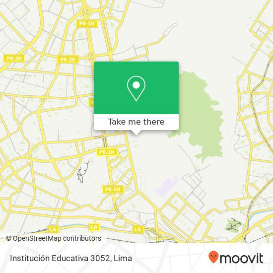 Institución Educativa 3052 map