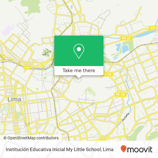 Institución Educativa Inicial My Little School map