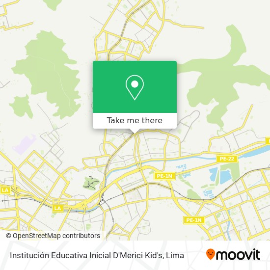 Institución Educativa Inicial D'Merici Kid's map