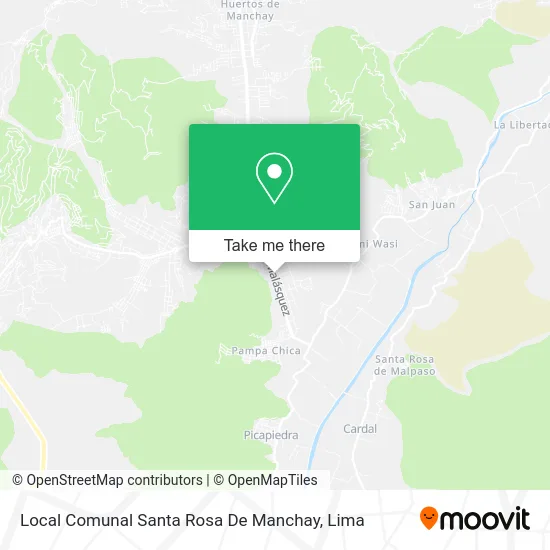 Local Comunal Santa Rosa De Manchay map