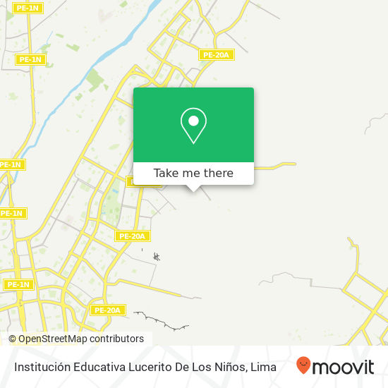 Institución Educativa Lucerito De Los Niños map