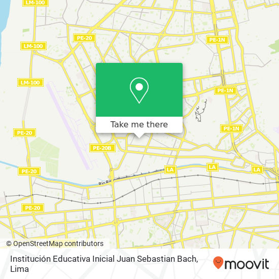 Institución Educativa Inicial Juan Sebastian Bach map
