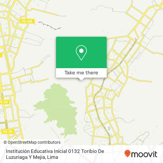 Institución Educativa Inicial 0132 Toribio De Luzuriaga Y Mejia map