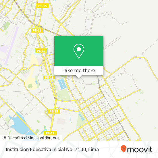 Institución Educativa Inicial No. 7100 map