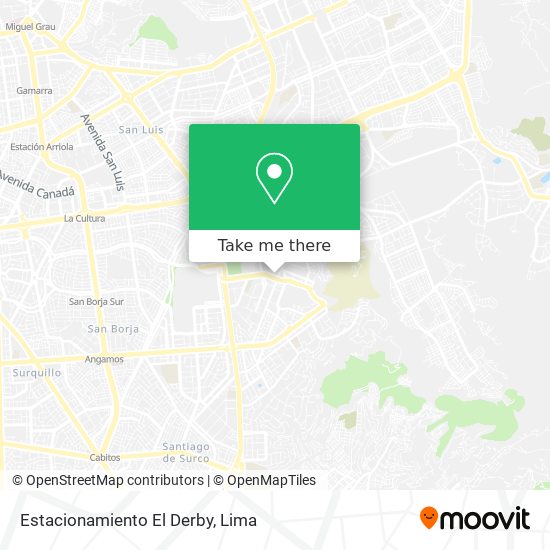 Estacionamiento El Derby map