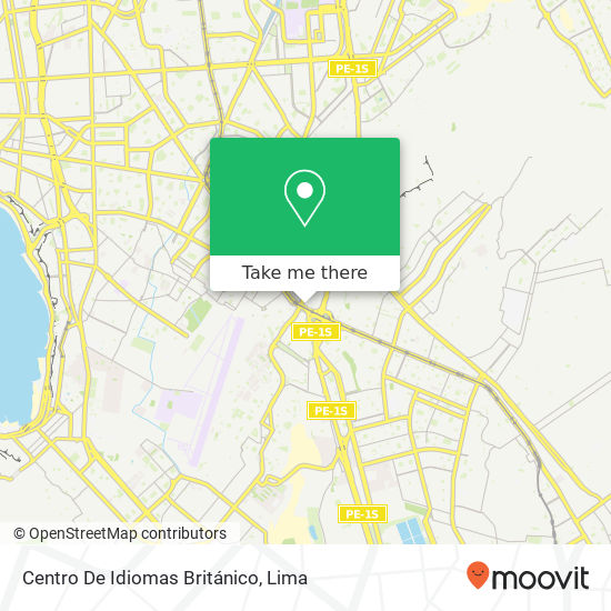 Centro De Idiomas Británico map