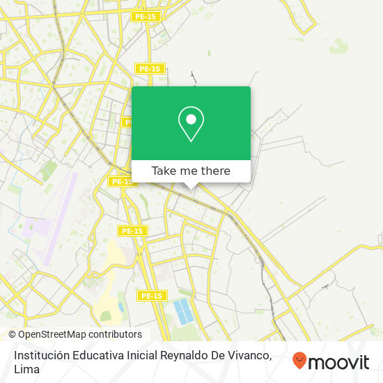 Institución Educativa Inicial Reynaldo De Vivanco map