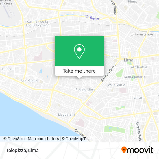 Mapa de Telepizza