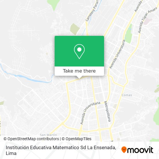 Institución Educativa Matematico Sd La Ensenada map