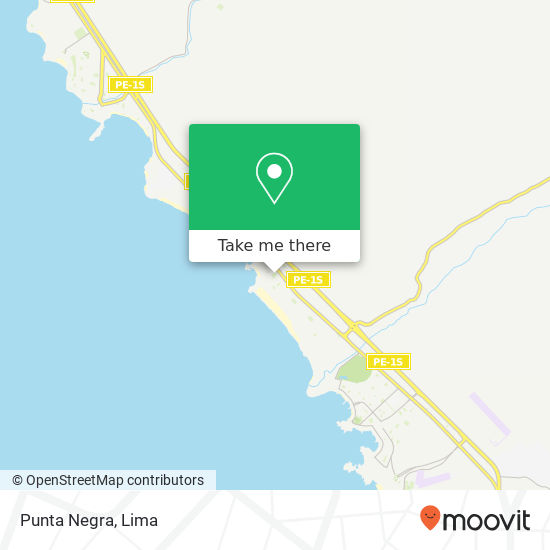 Punta Negra map