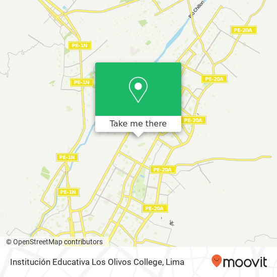Institución Educativa Los Olivos College map