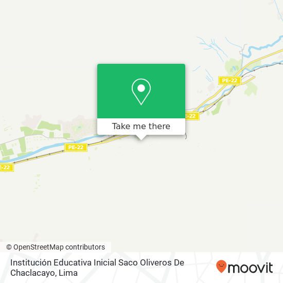 Mapa de Institución Educativa Inicial Saco Oliveros De Chaclacayo