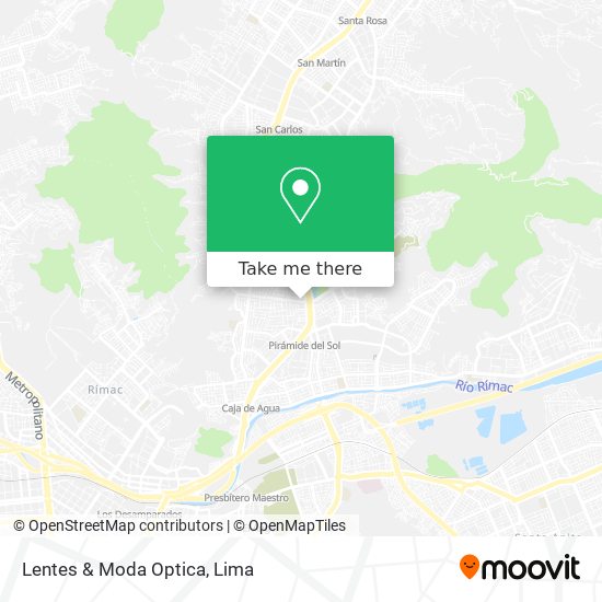 Lentes & Moda Optica map