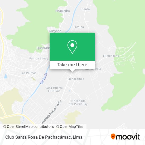 Club Santa Rosa De Pachacámac map